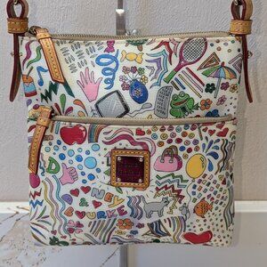 Dooney & Bourke Doodle Whimsy crossbody bag. EUC!